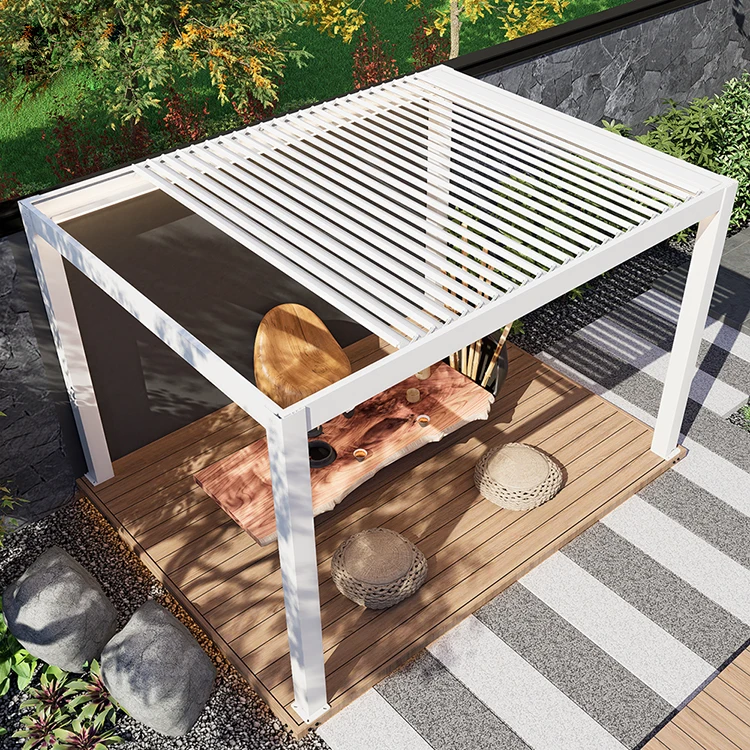 Pérgola Bioclimática de Alumín - Smart Garden Electric Pergola avaliação e preço