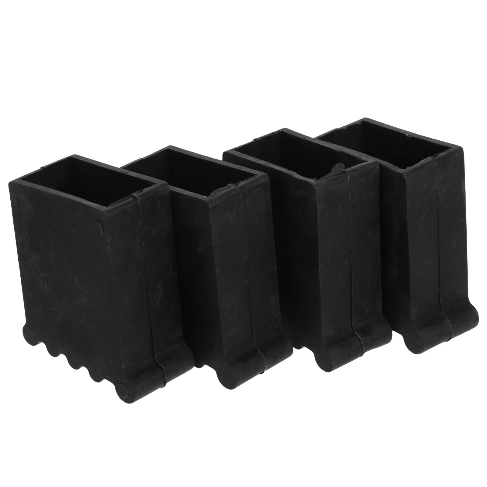 Cubiertas antideslizantes para pies de escalera, tapas de extremo estabilizador antideslizantes de PVC grueso para varias superficies, cubiertas antideslizantes de escalera de seguridad, 4 Uds.