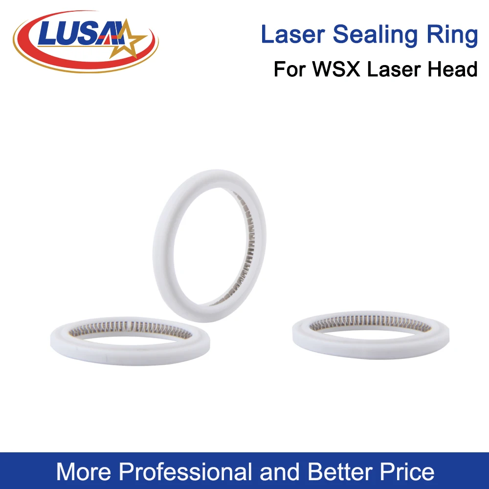 Lusai Wsx Laser Afdichtingsring Voor 37*7Mm & 30*5Mm Beschermende Ramen 37.5 × 29 × 3.7Mm Voor Wsx Fiber Laserkop Kc13 Kc15 Nc30 Sw20