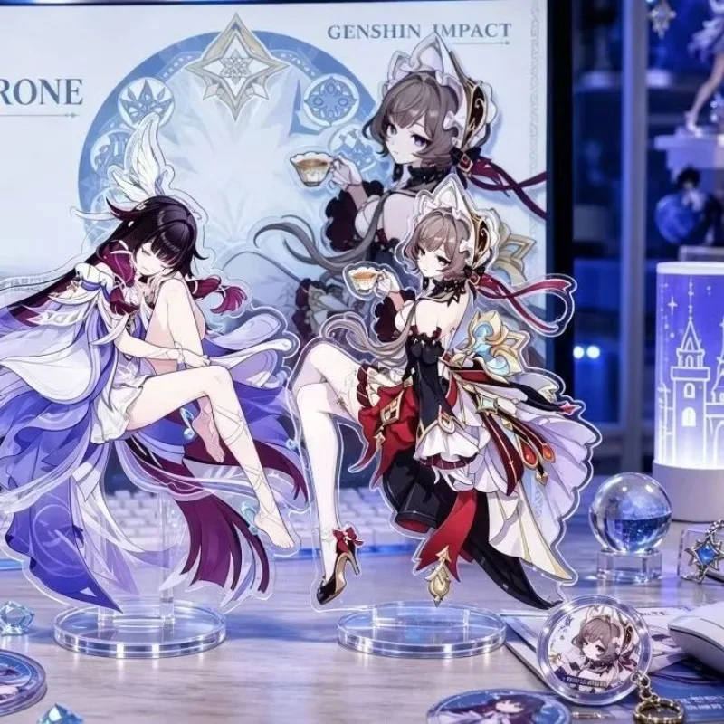 Columbina Sandrone Acrylic Stand Genshin Impact Fatui Executive Art Anime Desktop Tabletop Ornament Anime Cosplay Merchandise