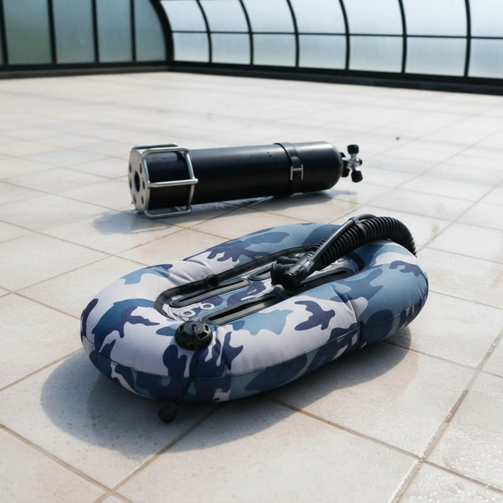 

Backmount BCD Buoyancy Device Backplate Compatible Underwater Diving Buoyancy Device BCD Air Bladder Wear-Resistant Buoyancy