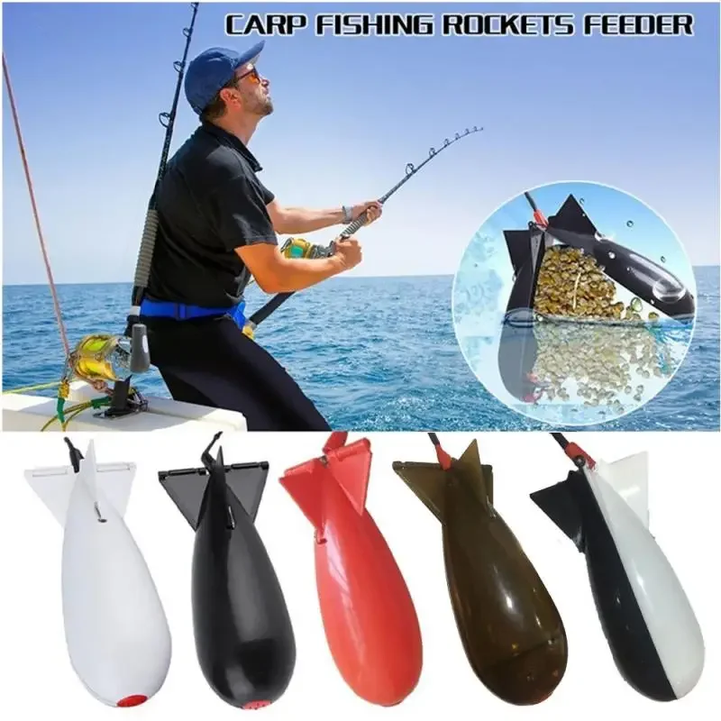 Universal Automatic Fishing Floating Float Device Carp Fishing Large Rockets Bomb Spomb Fishing Tackle Rocket Feeder Float