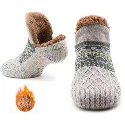 Herbst und Winter Boden Socken Hause Warme Frauen Männer Socken Schnee Socken Schlaf Teppich Socken Hausschuhe Socken Männer Nicht-slip Yoga Socken 2024