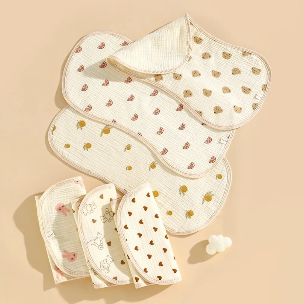 Nueva toalla para eructar de bebé recién nacido de gasa de seis capas, hombrera absorbente impermeable, toalla ligera para babas de bebé