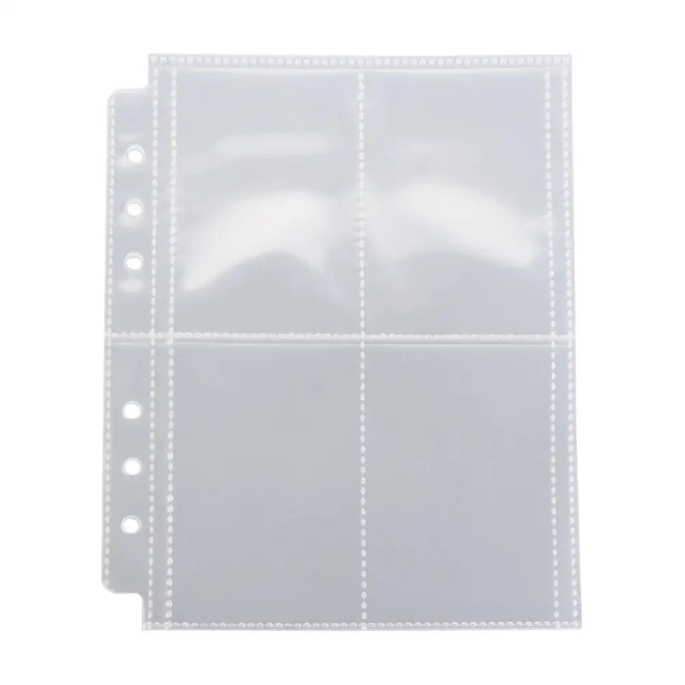 10pcs Cartoon a6 Photocard Holder a6 PVC Idol Photo Album 4 Grids Inner Pages Photocards Collect Volume Stationery