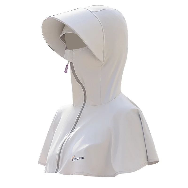 

Full face neck hat women's sunscreen visor summer UV protection ice silk cycling dust