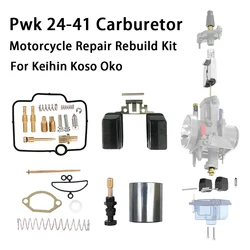 Motorcycle Carburetor Repair Rebuild Kit For Pwk 21 24 26 28 30 32 34Mm Keihin Koso Oko Seal Ring Nozzle Oil Needle Piston 1 Set