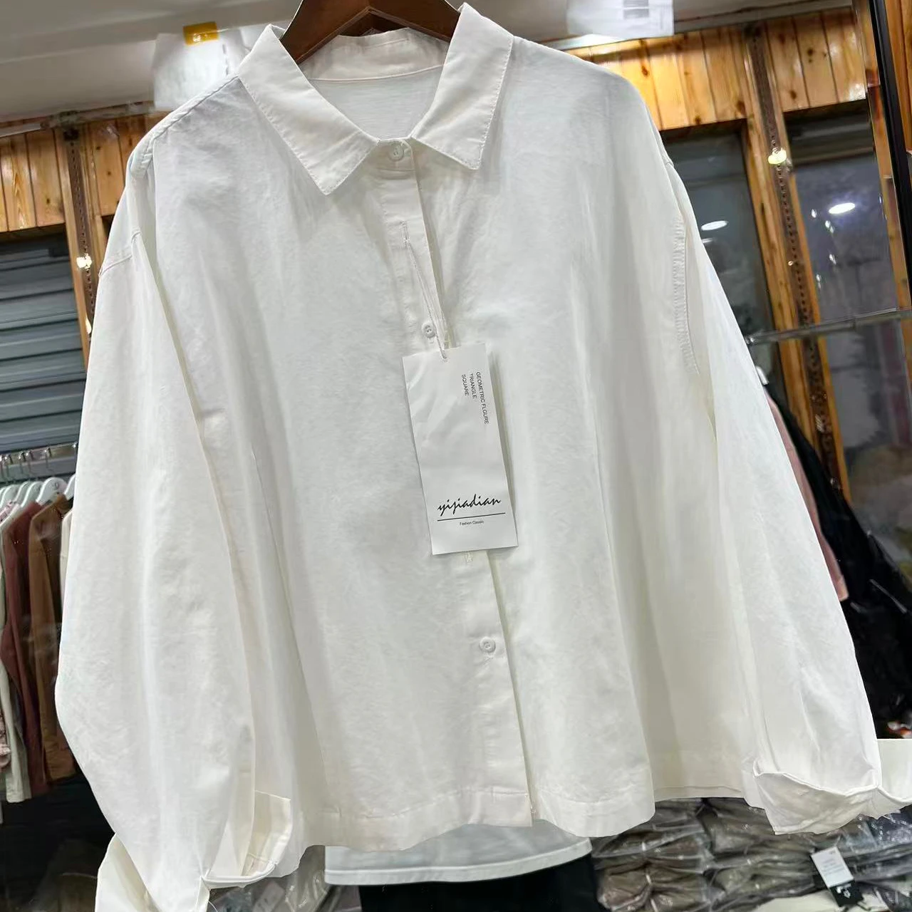 Reine Baumwolle Lange Sve irt Kragen frauen Farbe Top Atmungsaktive Casual Sle Lose Fit Herbst Neue Ankunft