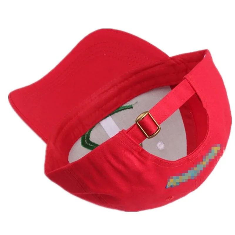 Ash Ketchum Cosplay Hat Embroidery Baseball Cap Adjustable Cartoon Hat Pet Elf