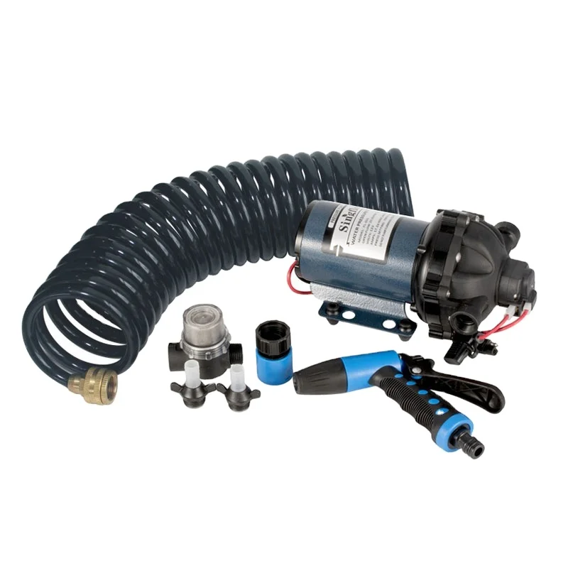 12VDC  FL-35S 12VDC 20LPM 70PSI Boat Washdown Kit for RV Pump for washing deck or washing car