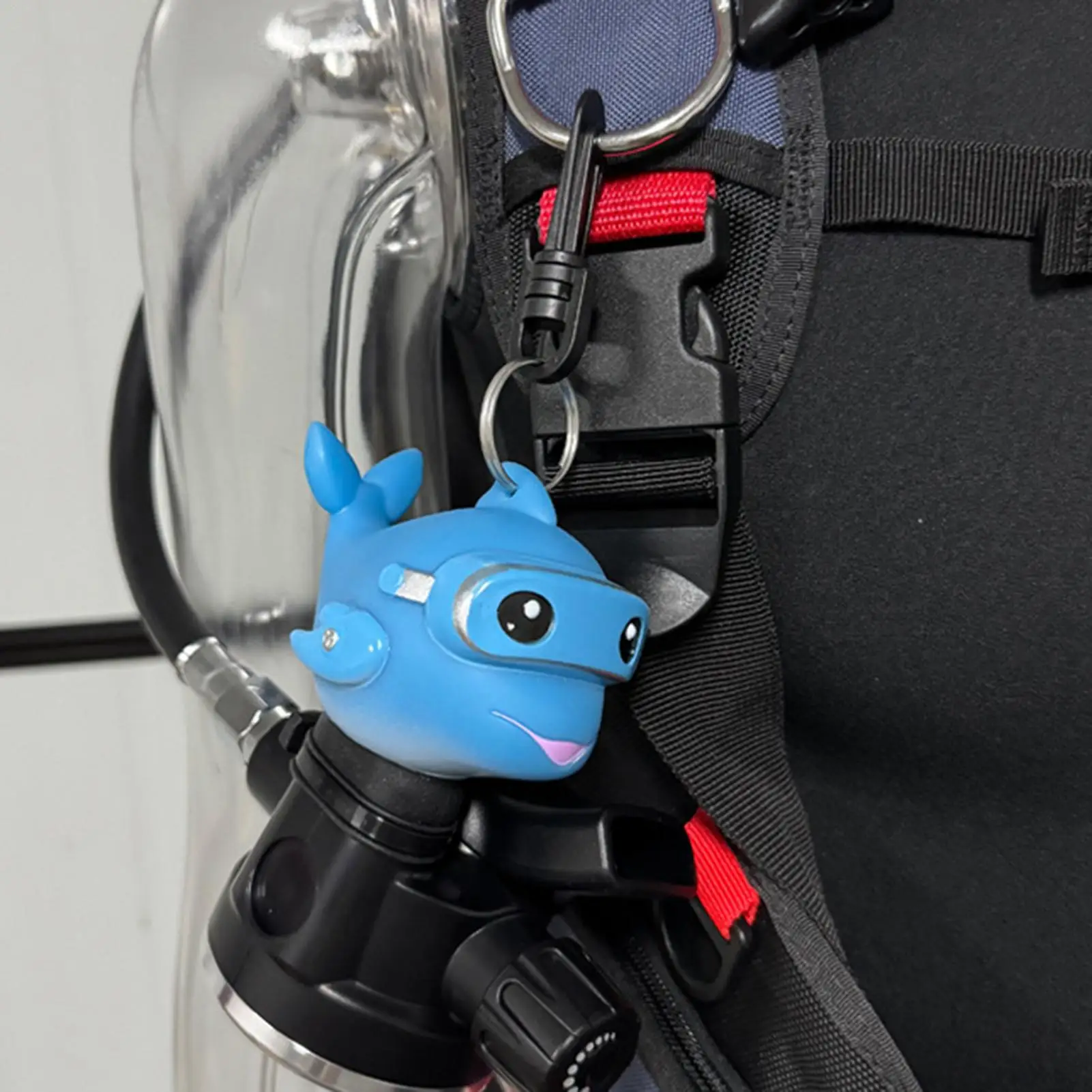 Diving Regulator Cover Diving Mouthpiece Protector Cartoon Dolphin Protective Sleeve Dust-proof With Clip Glow-in-the-Dark For