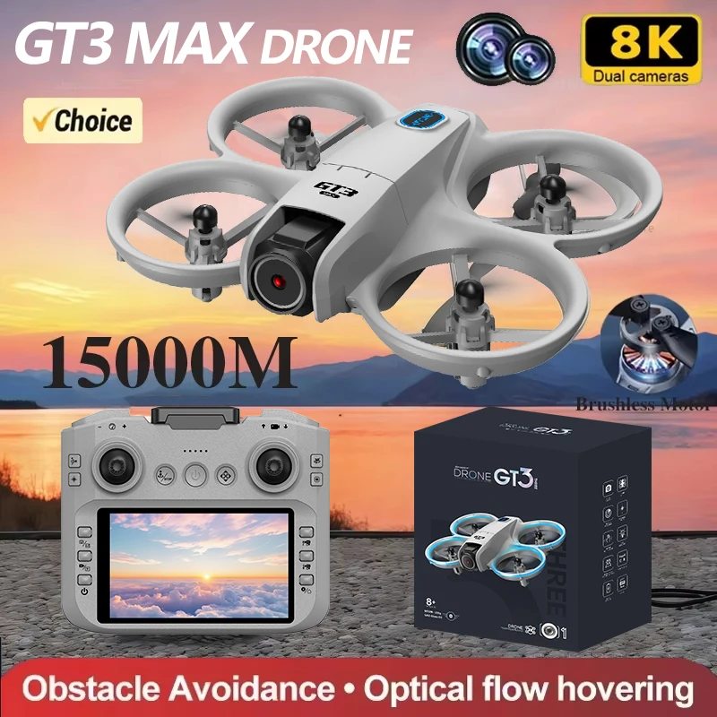 

Новый мини-дрон GT3MAX с GPS 4K HD, двойная камера со светодиодной подсветкой, складные дроны, бесщеточный двигатель, предотвращение препятствий, радиоуправляемый квадрокоптер, игрушки, подарки