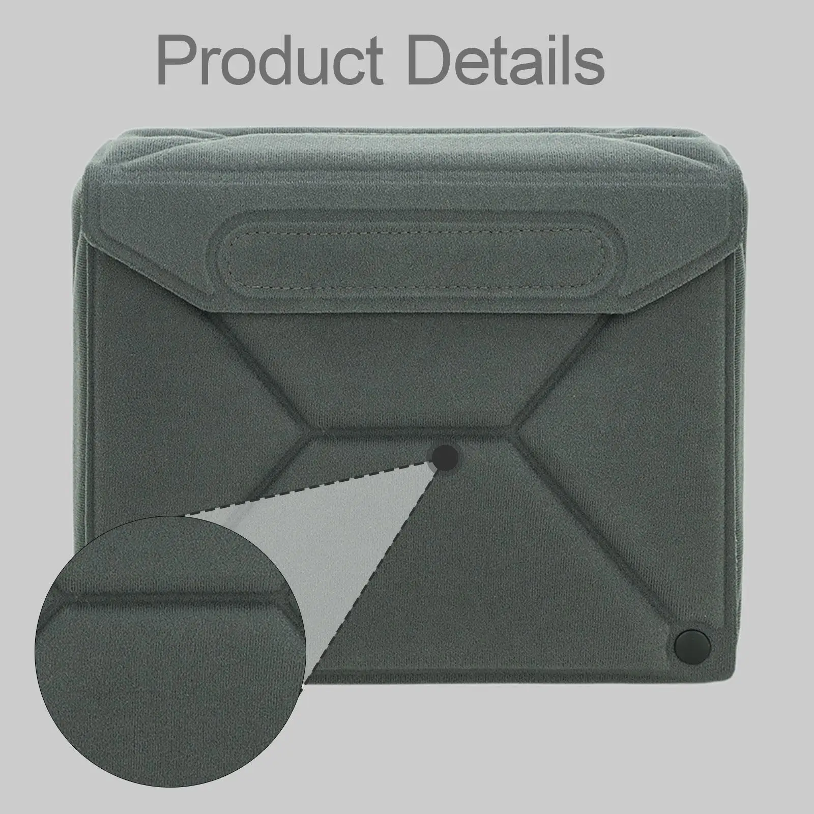 Foldable Camera Insert Bag with Moisture Resistant Padding for DSLR Lens and Accessories Storage