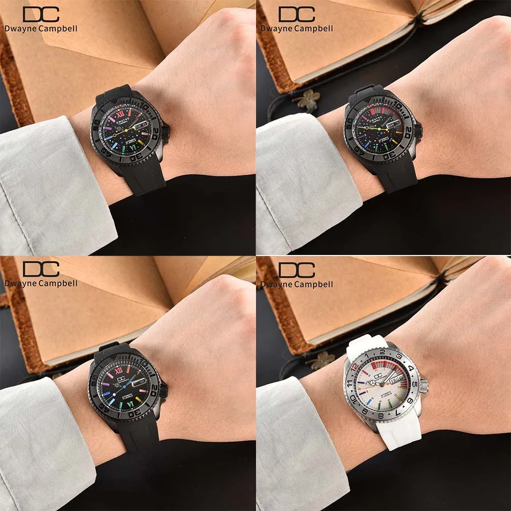 40.5mm Fashion Stainless Steel Men's watches 5 Luxury Automatic Mechanical Watch Daily Watches NH36 Movement GMT Case