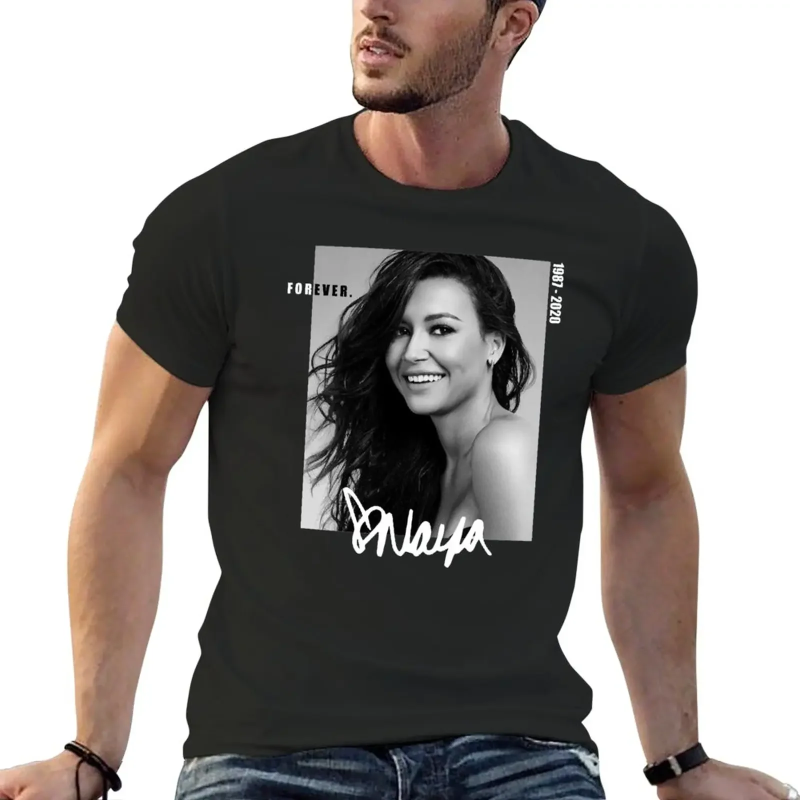 New naya rivera, naya rivera stiker, naya rivera shirt T-Shirt summer tops t shirts for men