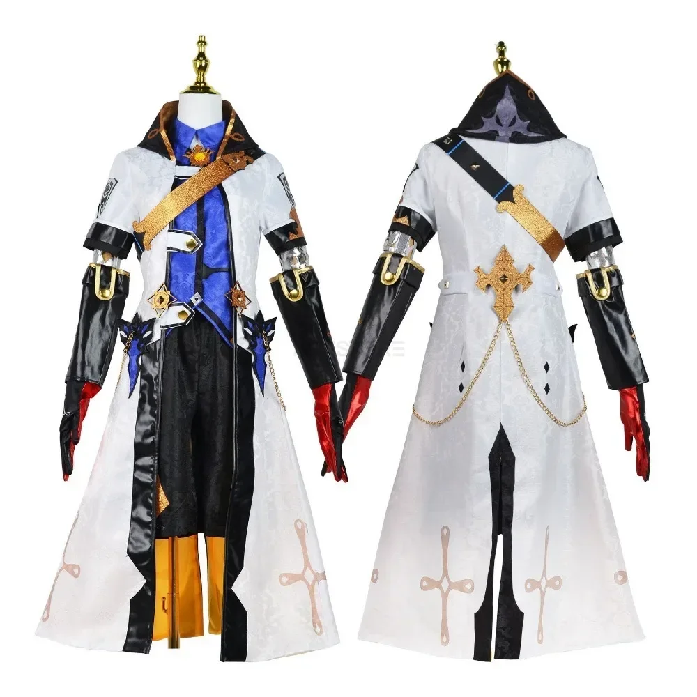 Albedo Cosplay Costume Genshinimpact Uniform Wig Shoes Anime Game Game Halloween Party Carnival Costumes for Men Women