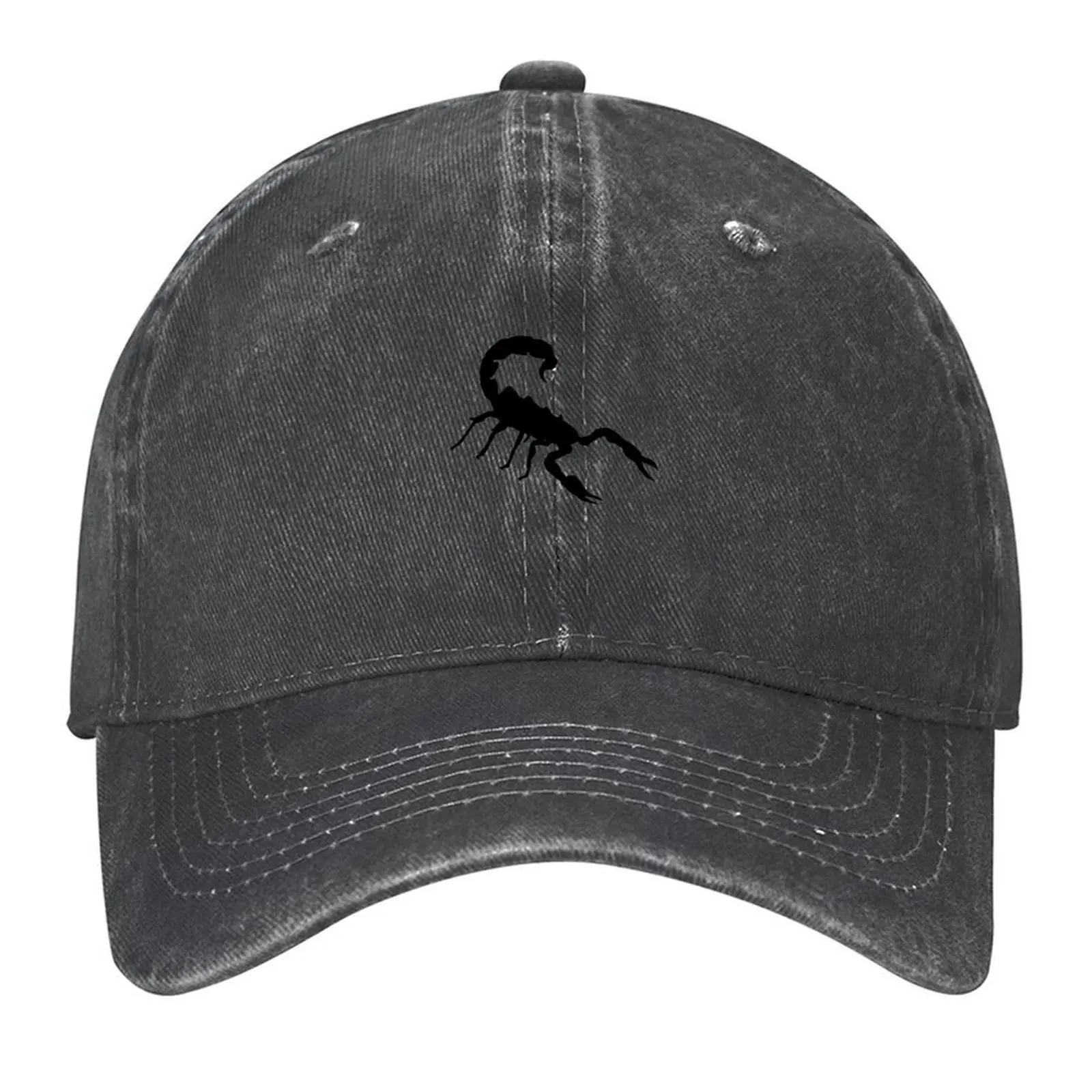 

the black scorpion Baseball Cap Unique hats Golf Wear winter hats for men Trucker Hat Male Women's