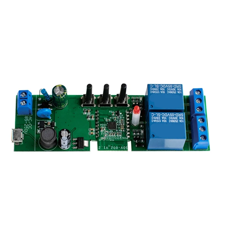 ABGN Ewelink 2 ช่อง Wifi Electric Linear Actuator Motor Controller 12V 24V 110V 220V 2CH รีเลย์ขัดขวาง