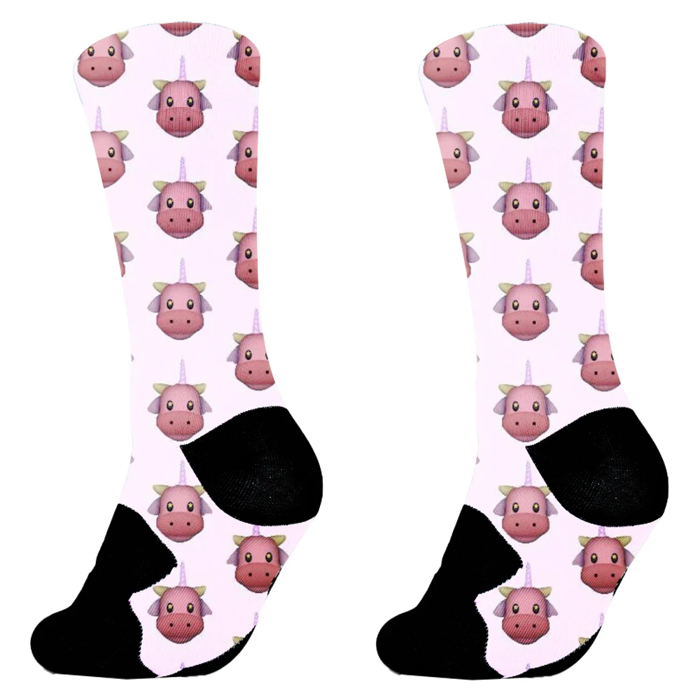 Chaussettes de compression décontractées amusantes pour hommes, chaussettes en coton, haute qualité, robe d'affaires, équipage, animal, heureux, nouveau