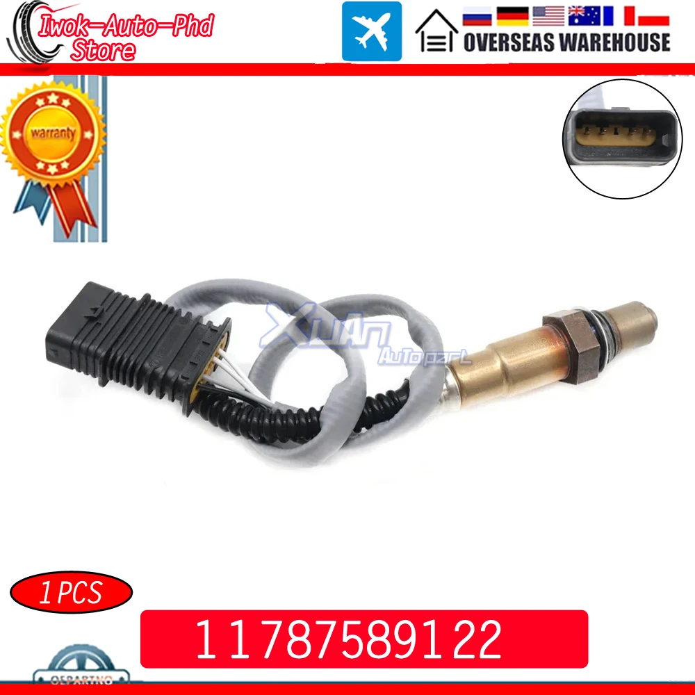 

11787589122 Rear Air Fuel Ratio Lambda O2 Oxygen Sensor for BMW F10 F11 F20 F21 F22 F23 F25 F26 F30 F31 F32 F33 F34 X3 X4