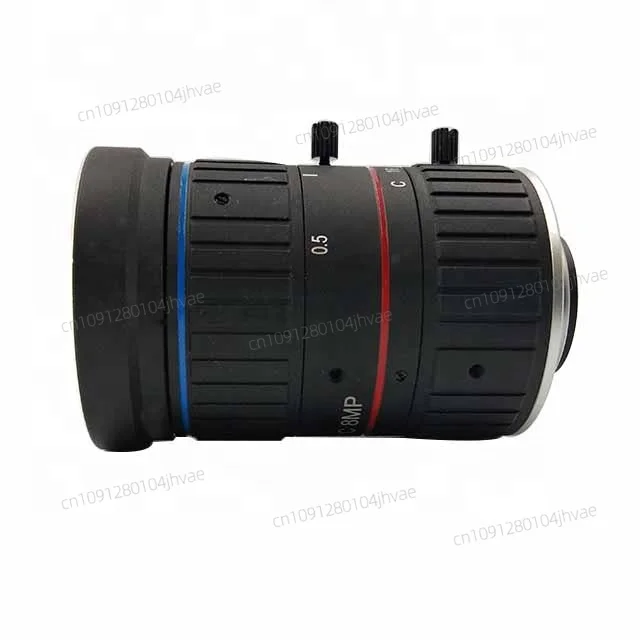 8 메가픽셀 12mm C 마운트 CCTV 렌즈 수동 아이리스 고정 초점 렌즈 비디오 녹화 카메라 렌즈