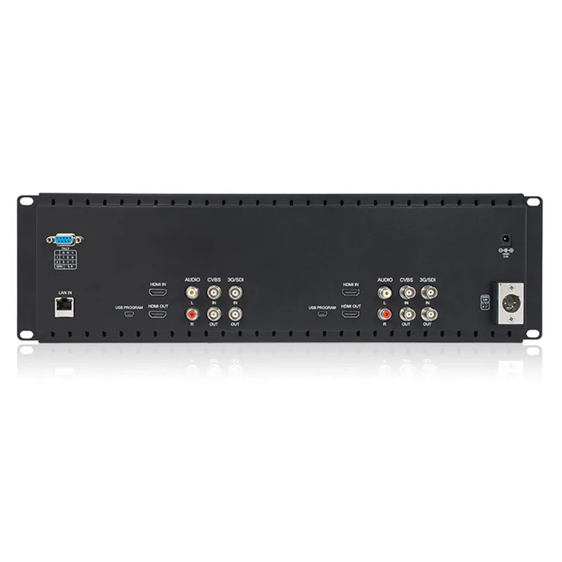 Feelworld Rack Mount Monitor D71 7 Inch IPS 3RU Camera LCD 3G-SDI HDMI Input Output 1280x800 Broadcast Level Quality Monitor