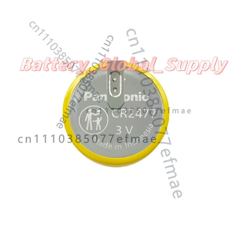 

Батарейка-таблетка CR2477 для Panasonic 3V с выводами для пайки 20 мм, быстрая доставка, 1 шт., новая