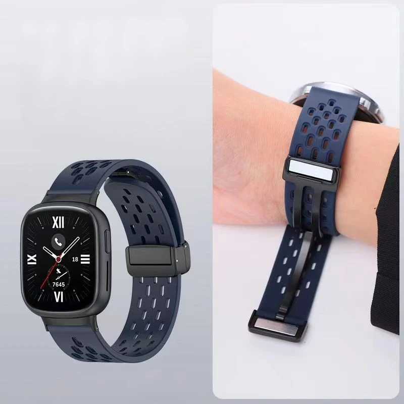 Silikon Strap Für Honor Uhr 5/4 Magnetische Armband Für Honor Uhr 4 Frau Mann Armband Smartwatch Correa Armband