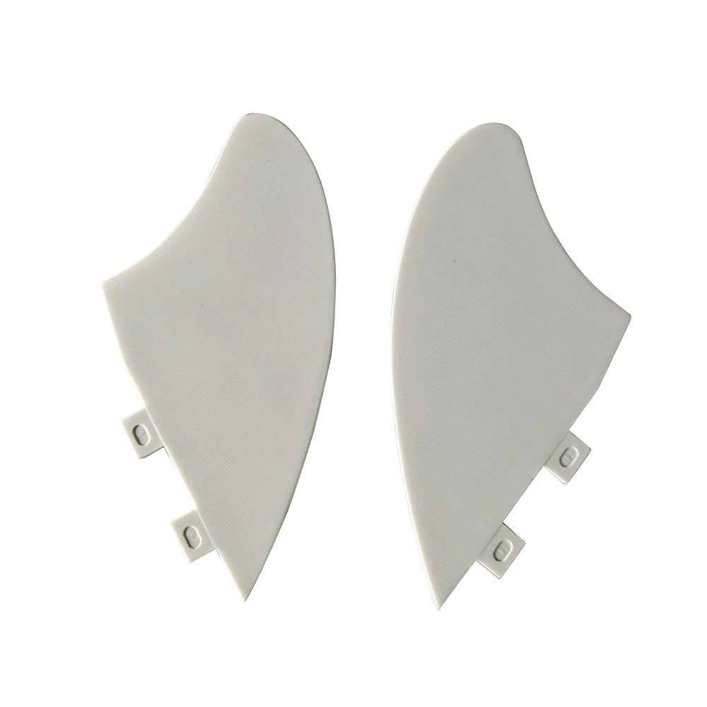 upsurf fcs fin Surfboard Double Tabs  twin fins  White Color Fiberglass keel fins Surf Fins Surfboard accessories Fins