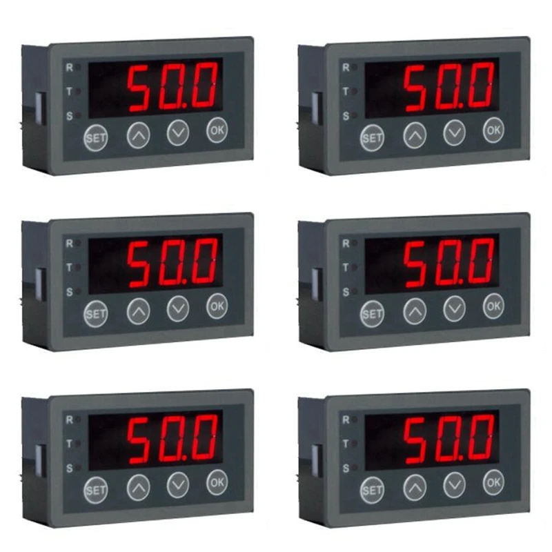 Promotion! 6X Digital Display Meter 0-10V 0-20MA 2-10V 4-20MA Analog Input Display Table Digital Display Head With RS485 Version