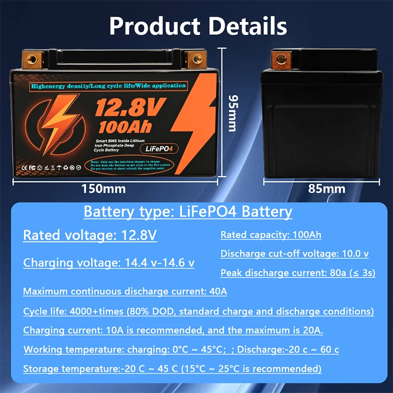 Batterie LiFePO4 12V 100Ah rec - Renewable Energy Stocks avis et prix