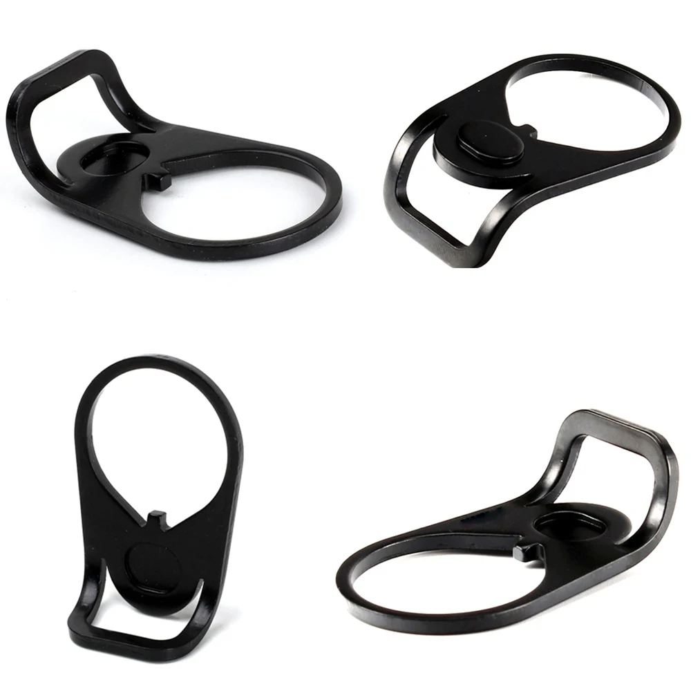 1Pcs Tactical 30mm Loop Sling Adapter Mount Ambidextrous 180 Degree Motion Range Steel End Plate Hunting Gun Accessories