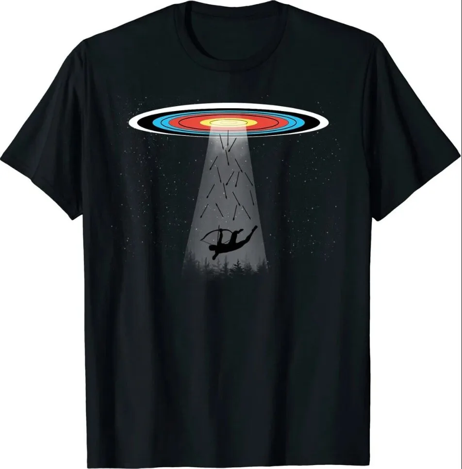 Traditional Archery Funny Ufo Archery Target Recurve Bow T-Shirt