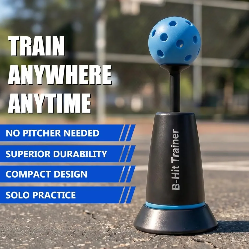 Durable Nylon Baseball Batting Training Equipment Without Pitchers Children's Adjustable Height for Baseball and Softball