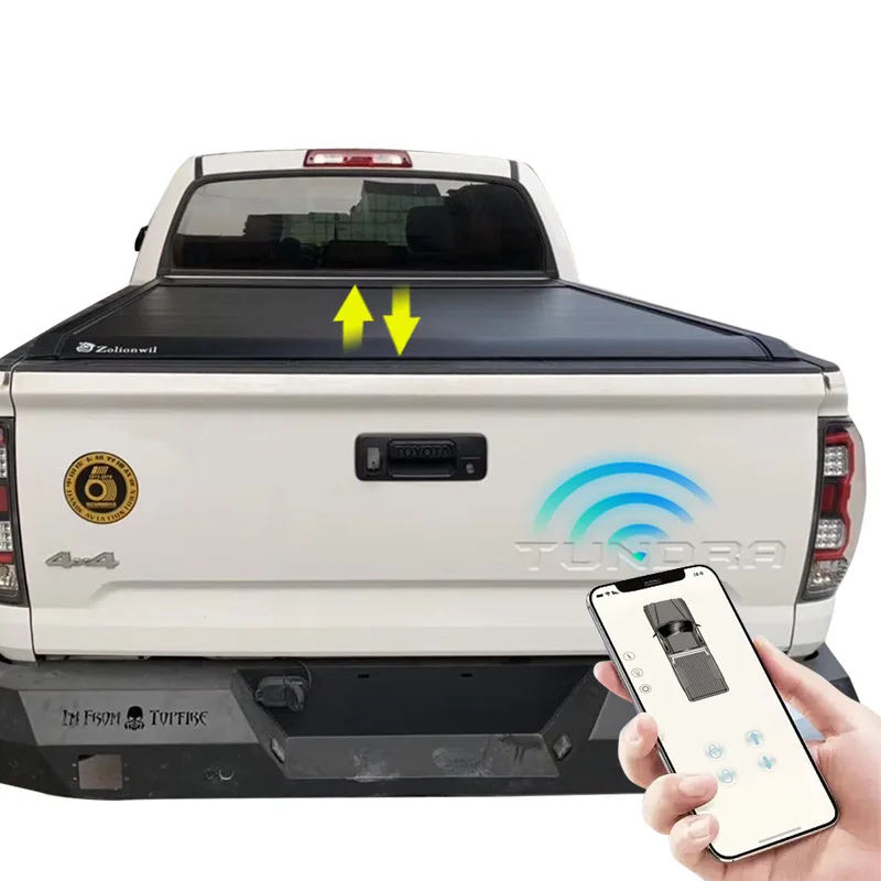 

Suitable for Cross-border foreign trade pickup truck roller shutter rear trunk cover electric tailgate cover hard three-fold cov