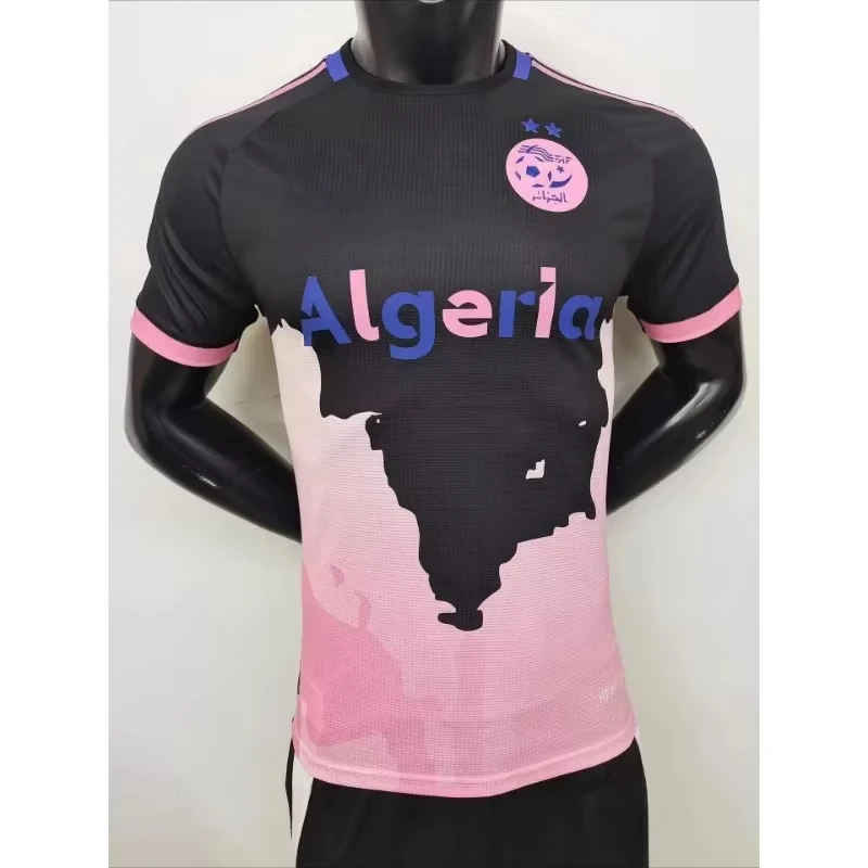 Algerische Sonderedition Fußballtrikots 3D-Gedruckte Modische T-Shirts für Männer und Frauen im Motorrad-Stil Kurzarm – Detail 3