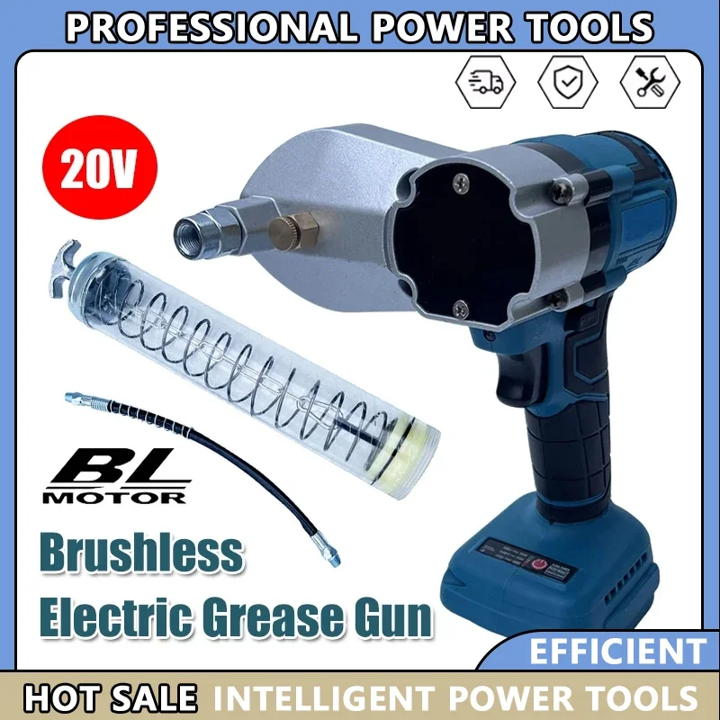 

Электрический бесщеточный смазочный пистолет Fit Makita для аккумулятора 20В, высоконапорный инжектор для смазки, машина для нанесения смазки