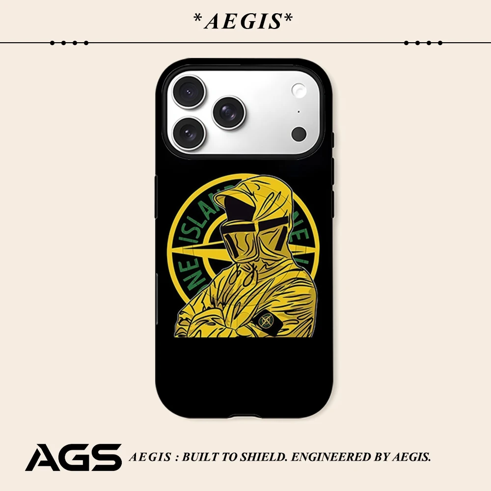 Étui de téléphone Cool S-Stone Islands pour coque magnétique compatible iPhone 17 16 15 14 13 Pro Max Plus, coque robuste simple ou double couche