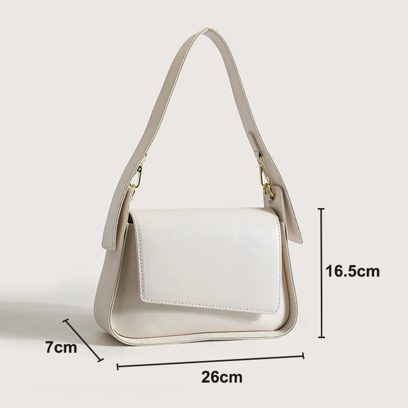 Borsa a tracolla da donna 2024 nuova moda borse a tracolla in pelle PU ragazze minimalista per il tempo libero borsa irregolare HX5012