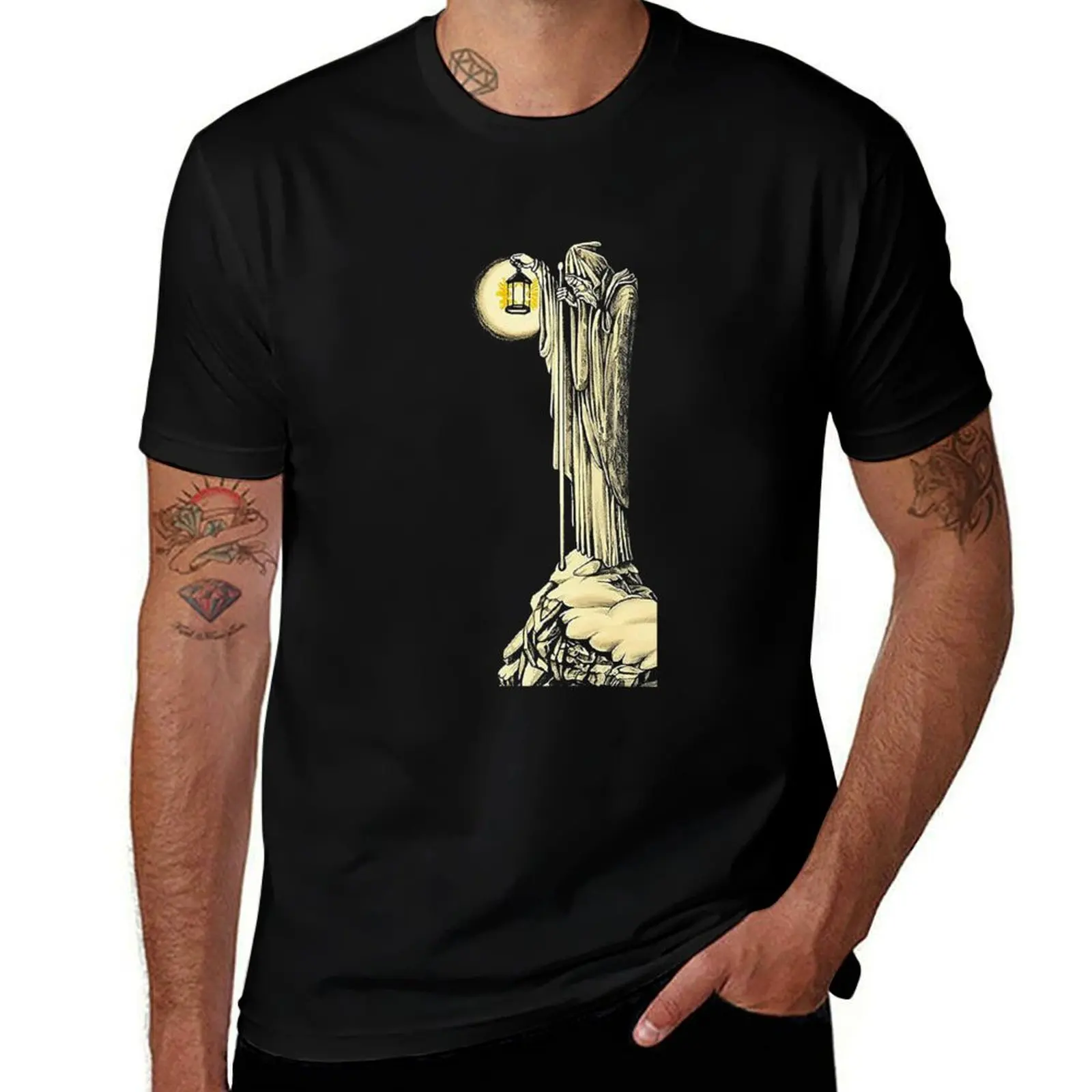 

Golden Statue T-Shirt man t shirt luxury t shirt personalised man t shirt cotton high quality T-shirt