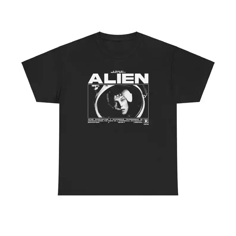 

Alien, Classic Film T-Shirt, Graphic Print, Custom Illustration