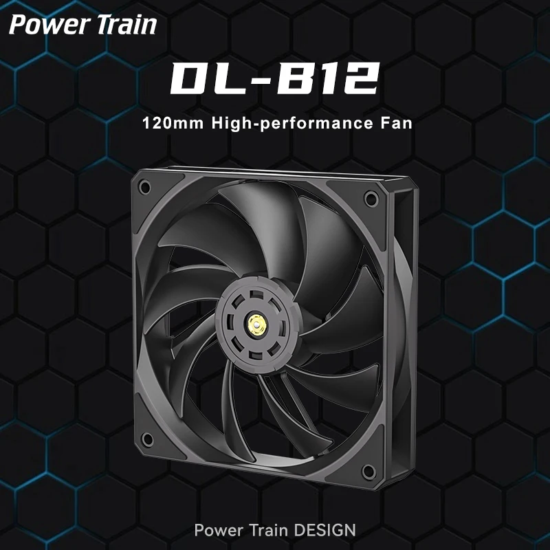 

Power Train DL-B12 Корпусный вентилятор ШИМ Высокопроизводительный вентилятор для корпуса настольного компьютера 120 мм Вентилятор охлаждения процессора