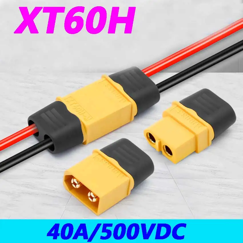 20-100pcs Connector-XT60H-Female Drone/Electric Vehicle Wire Butt Plug