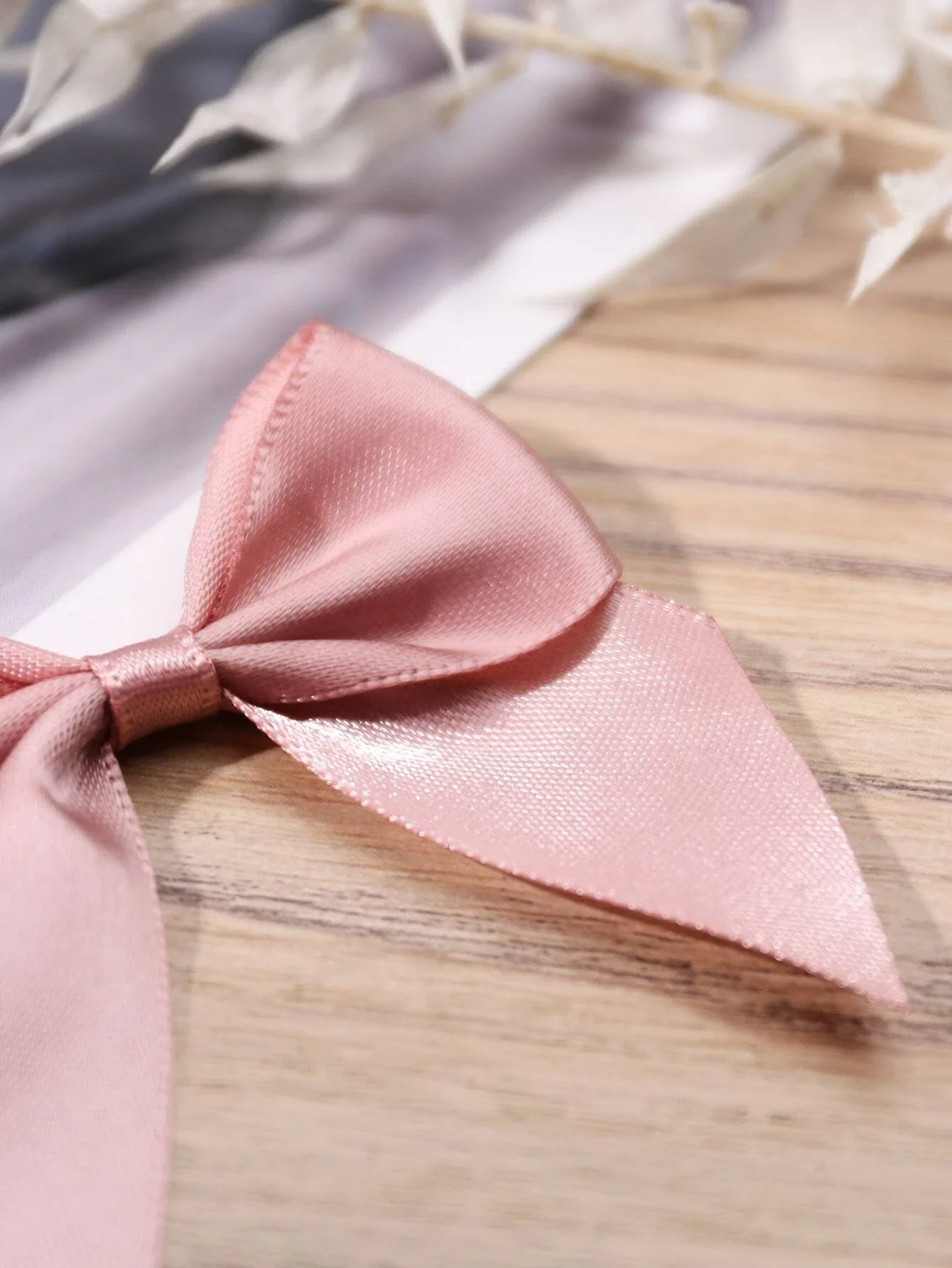 20pcs Solid Gift Wrapping Bow, Pink Polyester Bow Gift Decoration For Party Decor