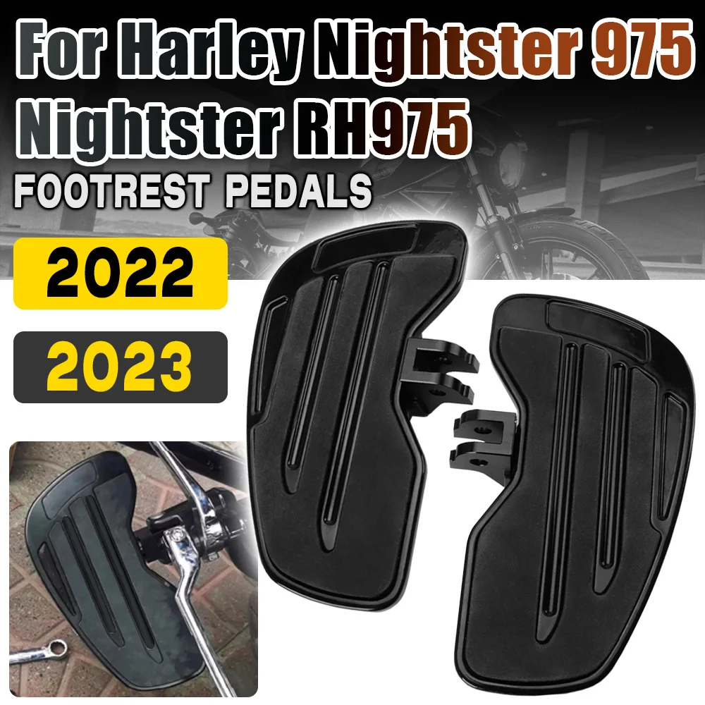 

Passenger Highway Pegs Pedals Rider Foot Rest For Harley Nightster 975 RH975 2022 2023 Motorcycle Accessories Floorboard