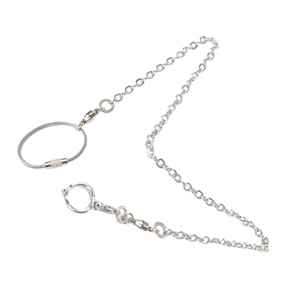 Bird Foot Harness Stainless Steel Parrot Ankle Ring Open Adjustable Bird Foot Chain for Outdoor Training Leash Safety Gear