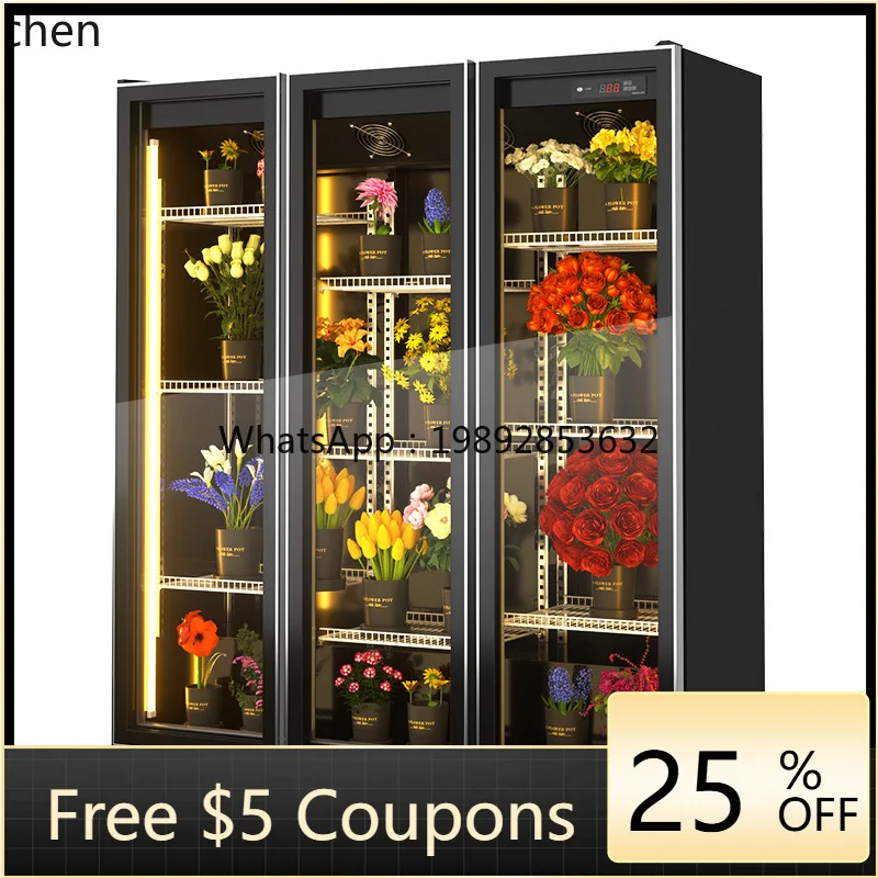 

BX Fresh Flower Preservation Cabinet Commercial Large Capacity Air-Cooled Fresh Flower Display Cabinet Frost-Free Freezer