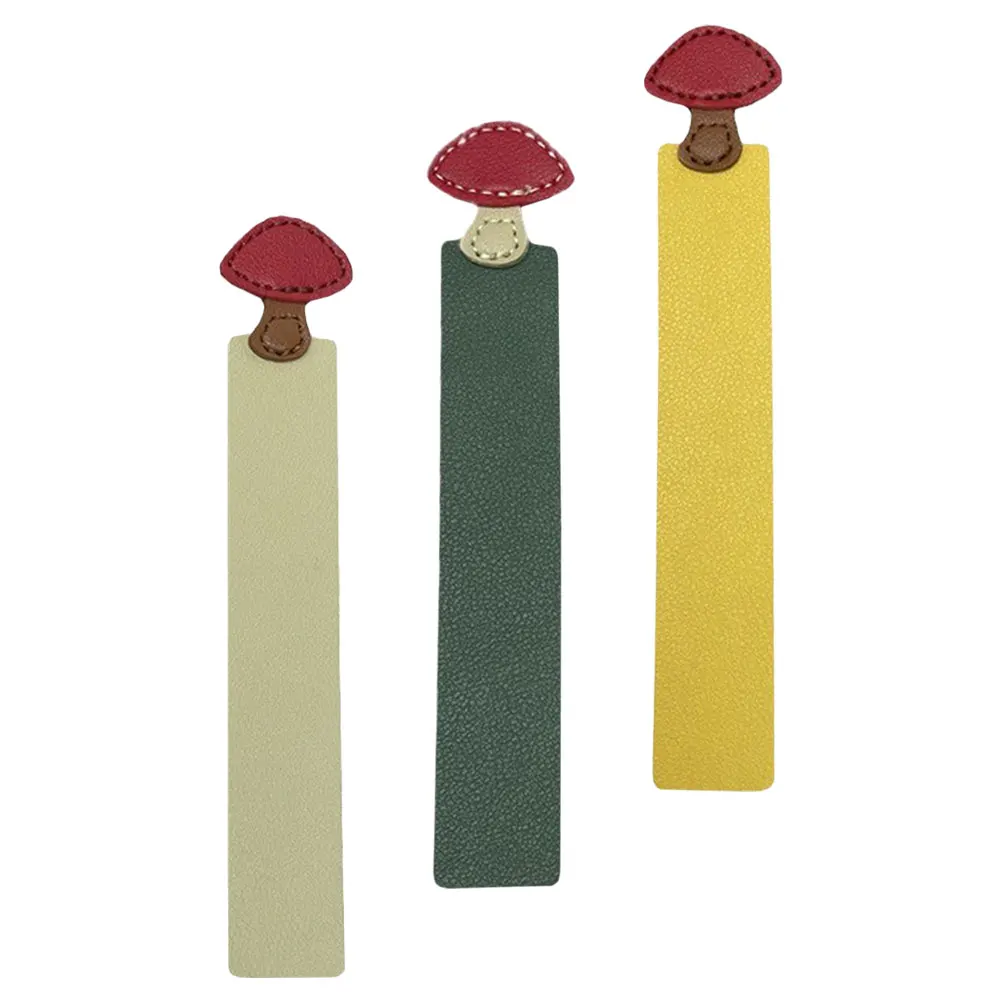 

3 Pcs Mushroom Bookmarks Artificial Page Markers Reading Accessories Students Bookmark Elegant Craftsmanship