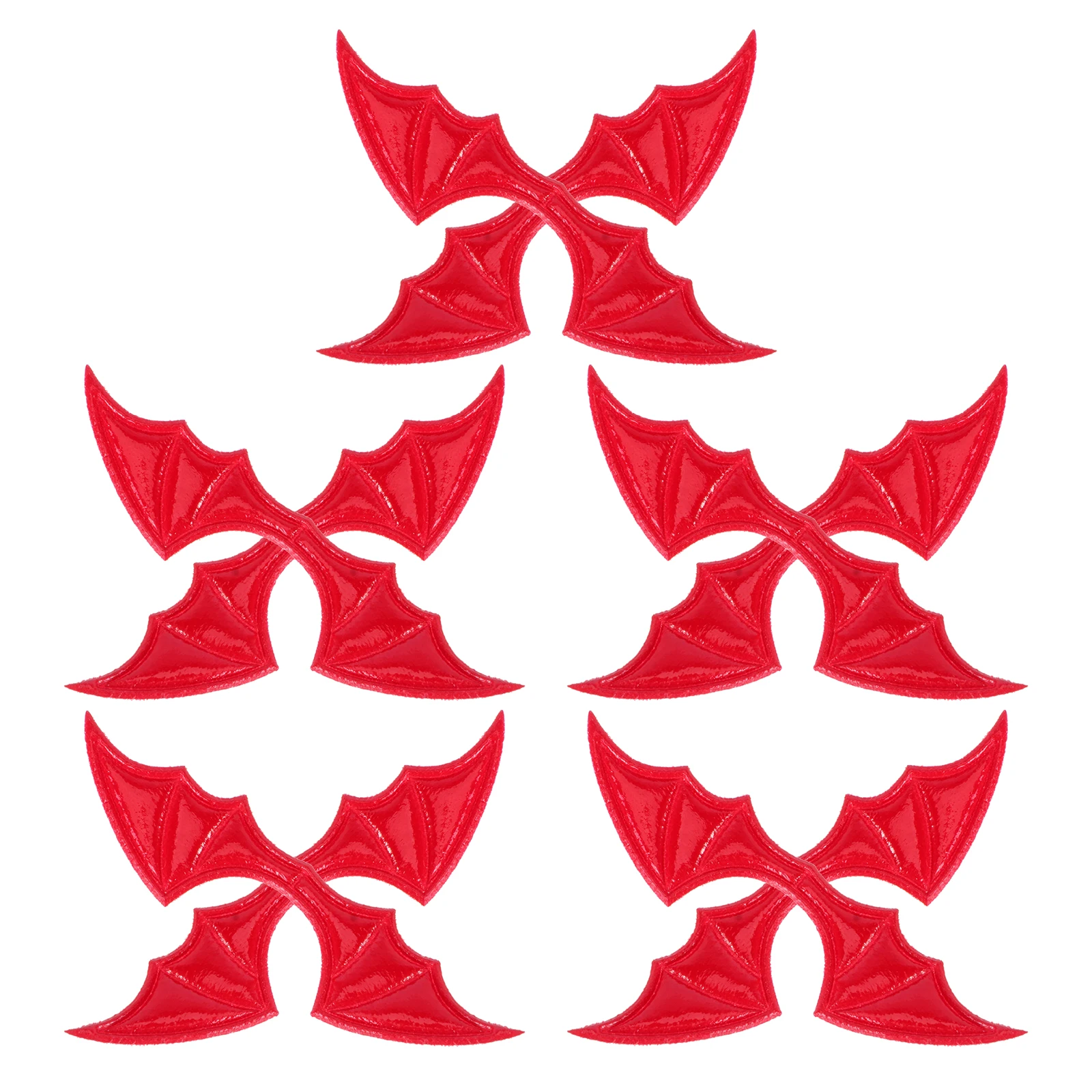 

10 Pcs Bat Wings Costume Souvenir Shoe Hair Accessories Decoration Flannel Decorations Miss