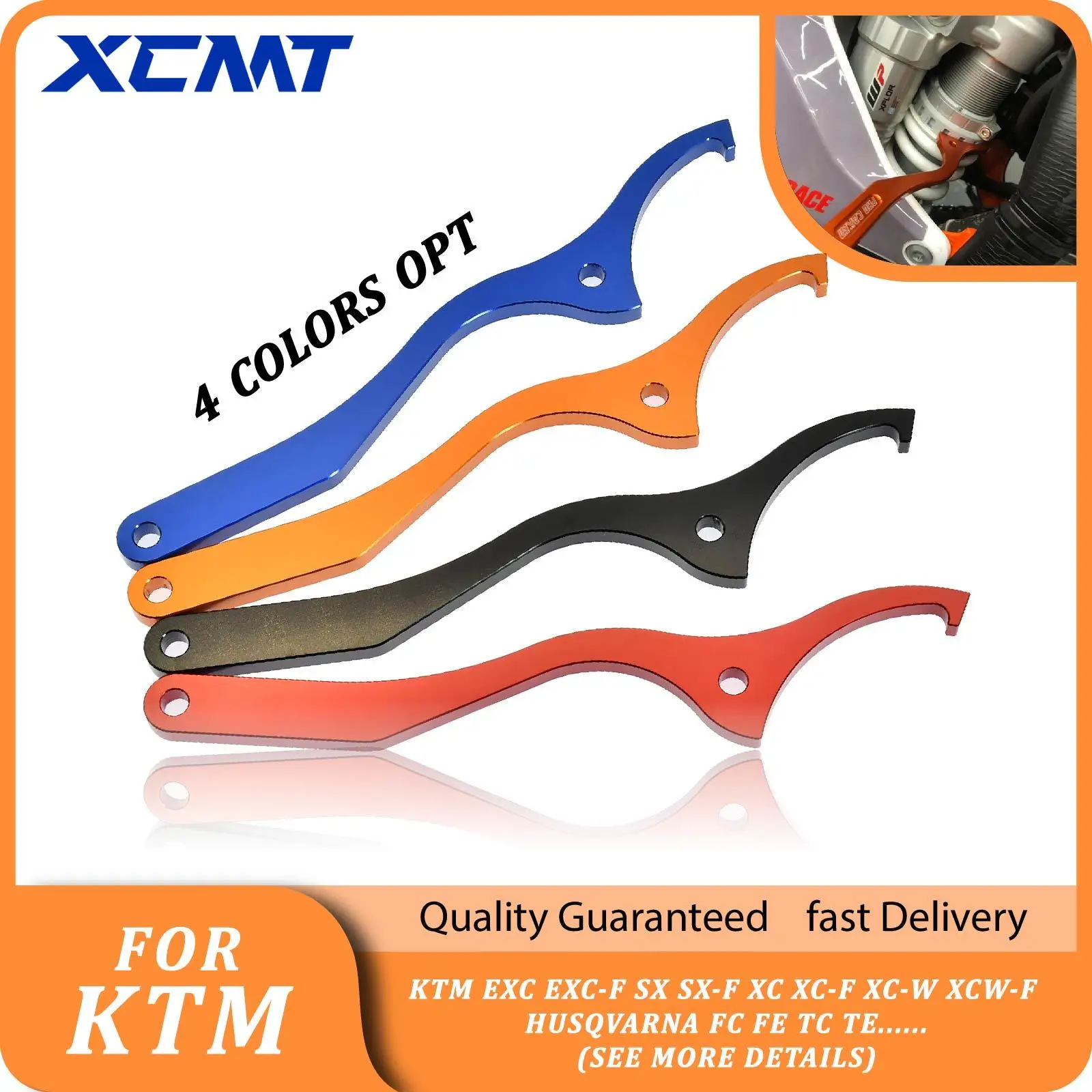 

Motorcycle Rear Damping Shock Absorber Spanner Wrench Tool For KTM EXC EXC-F SX SX-F XC XC-F XC-W XCW-F Husqvarna FC FE TC TE